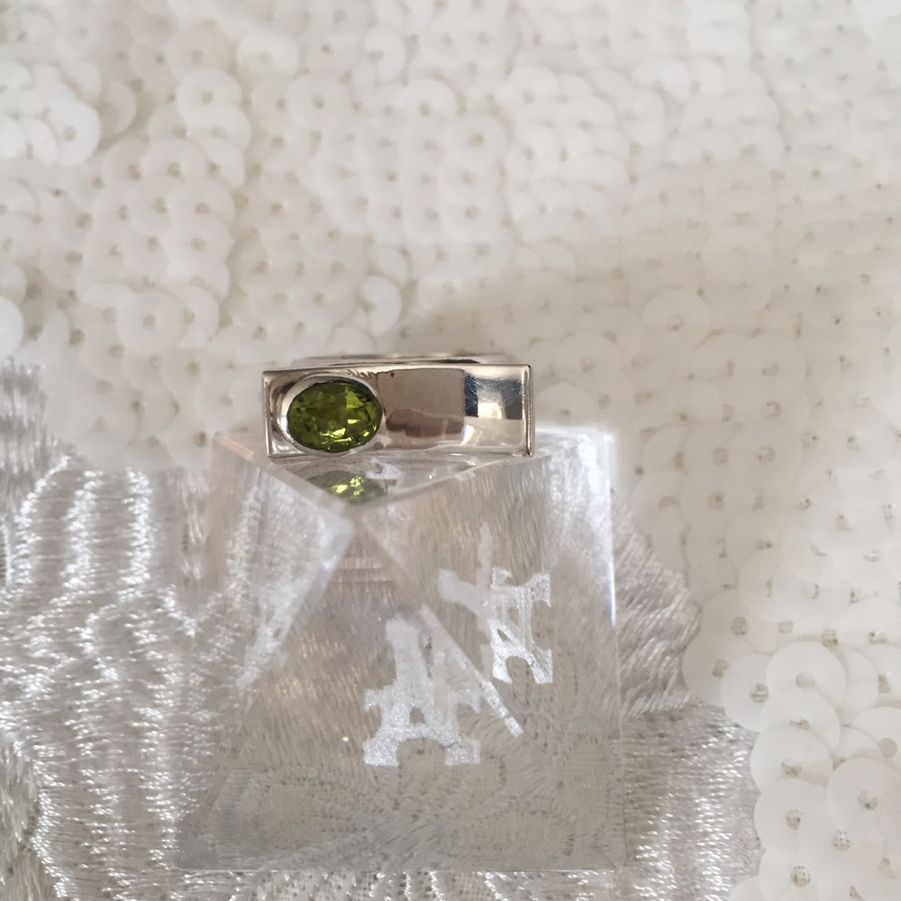 Sterling Silver Peridot Ring